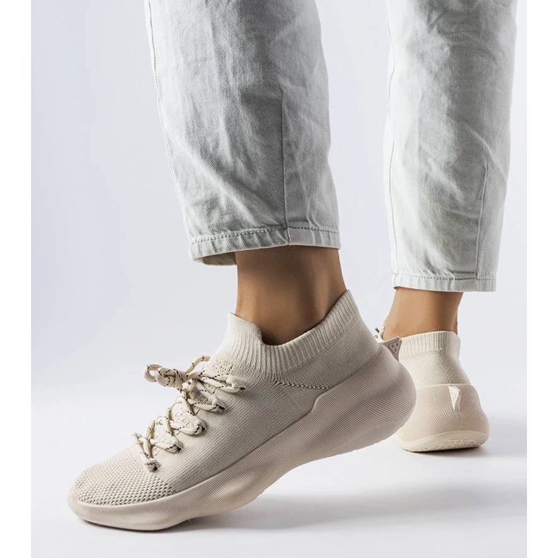 D/GMR Bézs női sportcipő côté 2