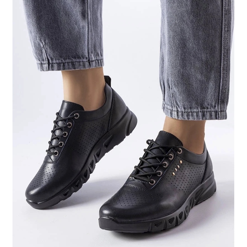 D/GMR Fekete áttört bőr brogue a Brodeur-től 1 D/GMR Fekete áttört bőr brogue a Brodeur-től 1