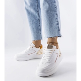 D/GMR Margarita fehér tornacipő bézs betétekkel 2