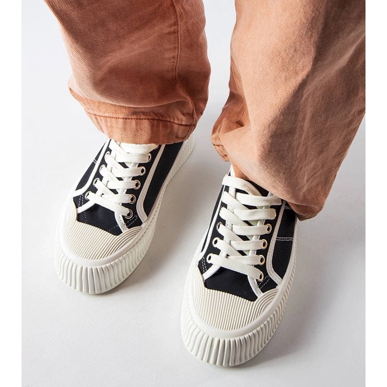 D/GMR Castanthei fekete platform tornacipő 1