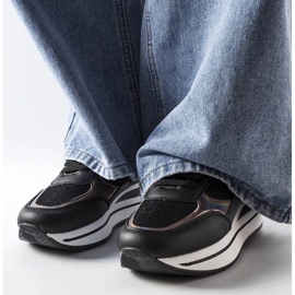 D/GMR Fekete cipők a vastag talpon Ethel -en 2