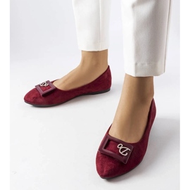 D/GMR Fleming strasszokkal díszített bordó balerinák piros 2 D/GMR Fleming strasszokkal díszített bordó balerinák piros 2