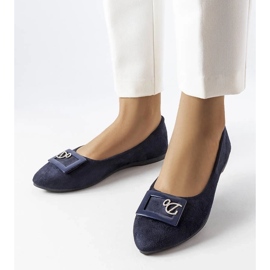 D/GMR Fleming tengerészgyalogos strasszos balerinák kék 1