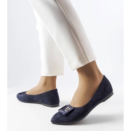 D/GMR Fleming tengerészgyalogos strasszos balerinák kék 2