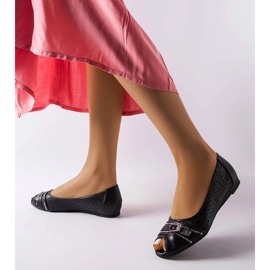 D/GMR Fekete áttört balerinák strasszokkal a Creek-től 1