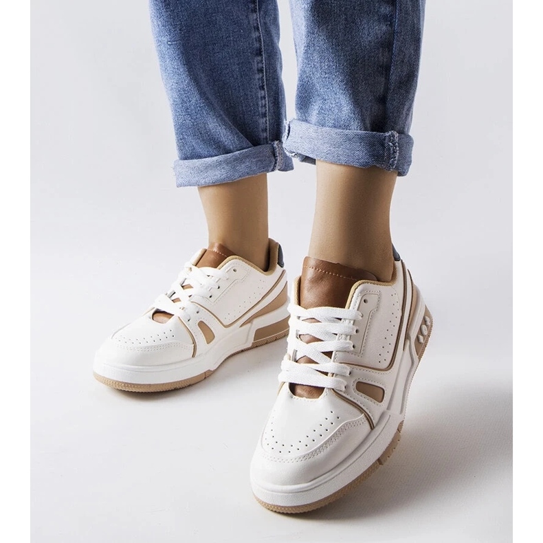 D/GMR Willson fehér tornacipő bézs betétekkel 1