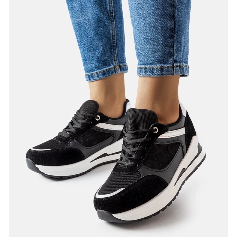 D/GMR Fekete tornacipő Genovese betéttel 2