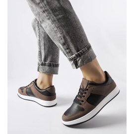 D/GMR Barna és fekete Jacqueline tornacipő 2