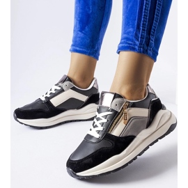 D/GMR Fehér és fekete Cecchi tornacipő 2