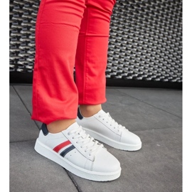 D/GMR Camilla fehér bőr fűzős tornacipő 2