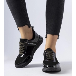 D/GMR Fekete bőr Castelfidardo tornacipő 2 D/GMR Fekete bőr Castelfidardo tornacipő 2