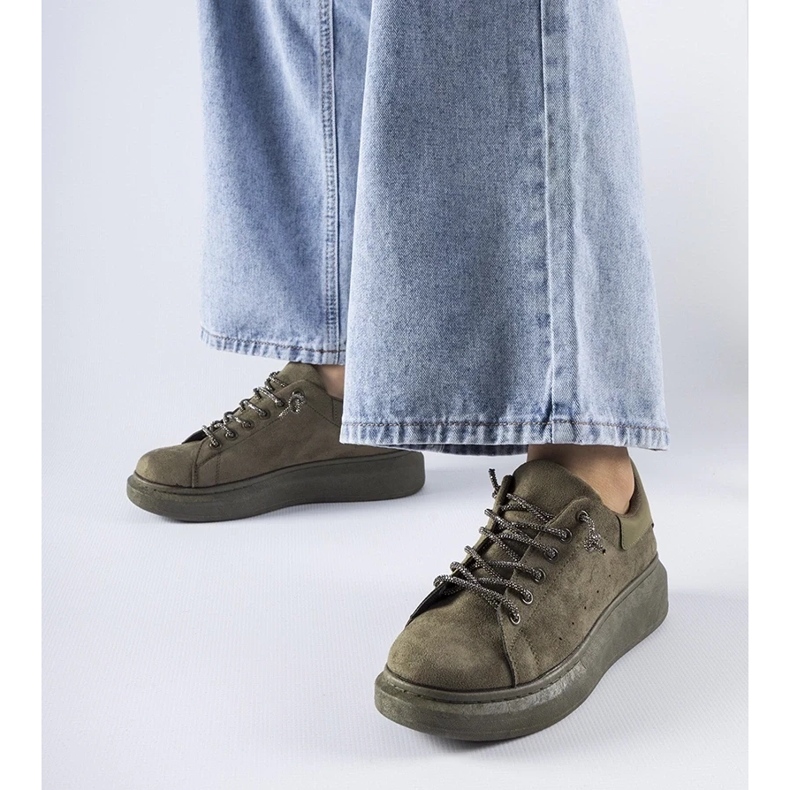 D/GMR Zöld tornacipők a Cipriano platformon 1