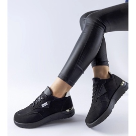 D/GMR Geraldino fekete szövet tornacipő 2