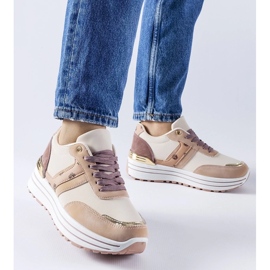 D/GMR Rózsaszín és bézs Provinciale platformcipő 2 D/GMR Rózsaszín és bézs Provinciale platformcipő 2