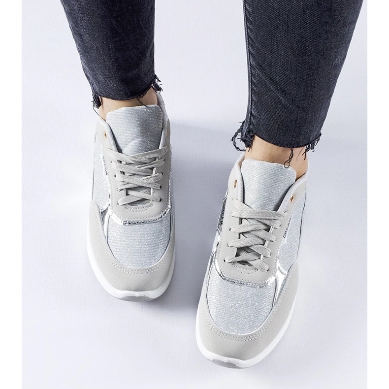 D/GMR Szürke csillogó tornacipő a Roganzuolotól 2