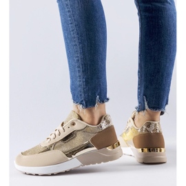 D/GMR Bézs csillogó tornacipő a Roganzuolotól 2