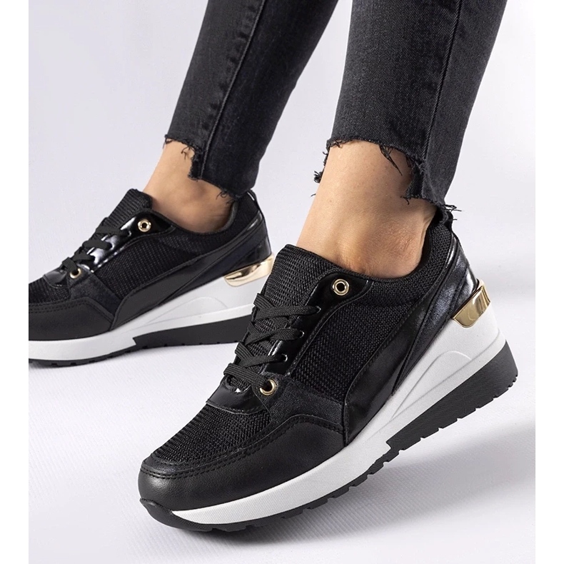 D/GMR Fekete Gauvin wedge tornacipő 2 D/GMR Fekete Gauvin wedge tornacipő 2