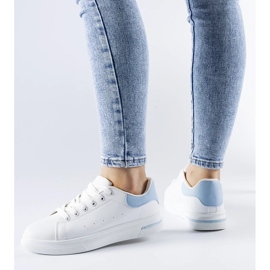 D/GMR Fehér és kék Leland tornacipő 1