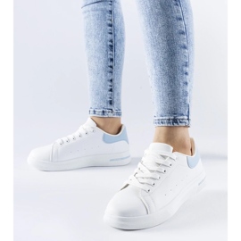 D/GMR Fehér és kék Leland tornacipő 2