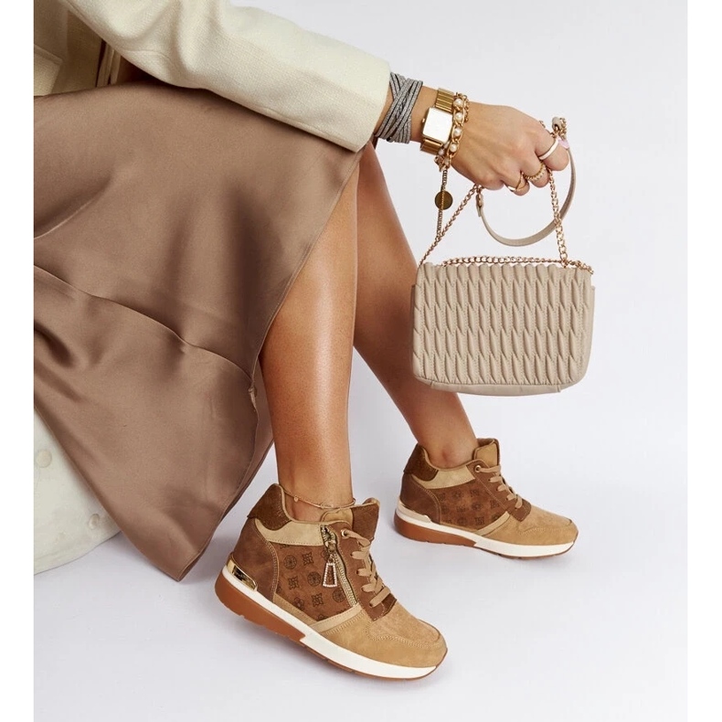 D/GMR Barna Knoxville Wedge tornacipő 1