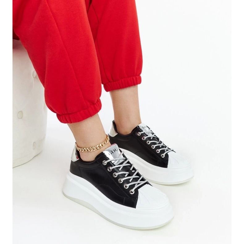 D/GMR Fekete platform tornacipő Goe NN2N4034 1