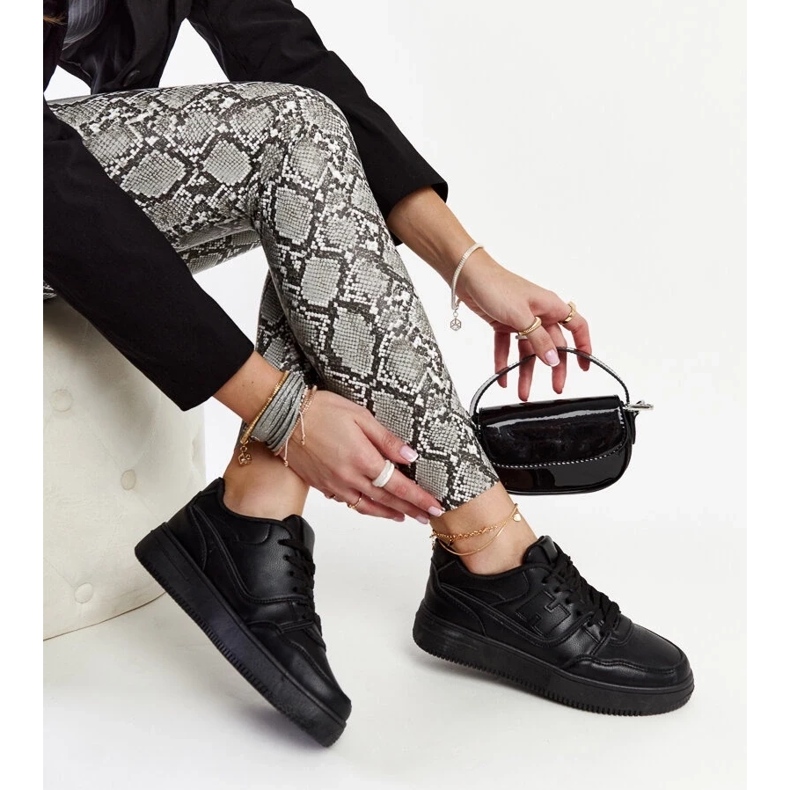 D/GMR Mentha fekete platform tornacipő 1