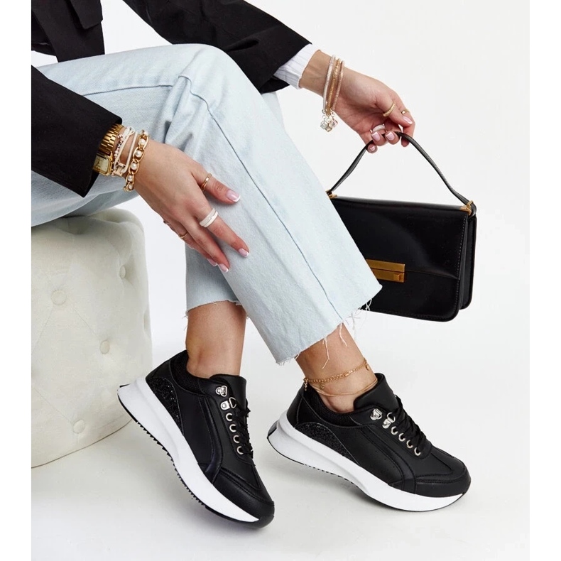 D/GMR Fekete Taima platform tornacipő 1