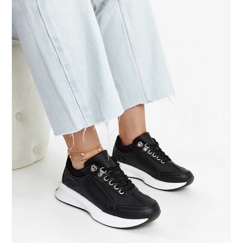 D/GMR Fekete Taima platform tornacipő 2