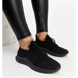 D/GMR Milena fekete szövet tornacipő 1