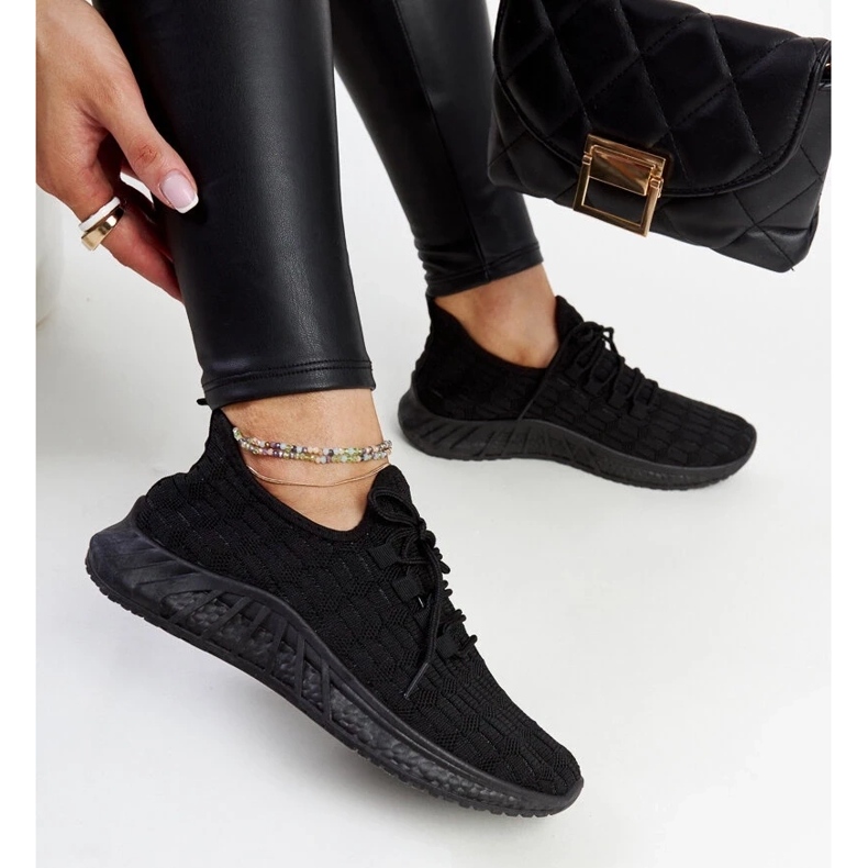 D/GMR Milena fekete szövet tornacipő 2