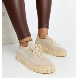 D/GMR Világos bézs Jitka sportcipő 1