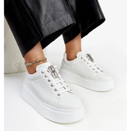 D/GMR Karino fehér bőr tornacipő 1