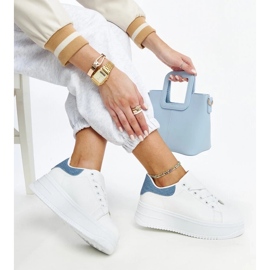 D/GMR Fehér Ottavia platformos sportcipő 2