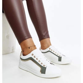 D/GMR Fehér és zöld tornacipők az Amala platformon 2