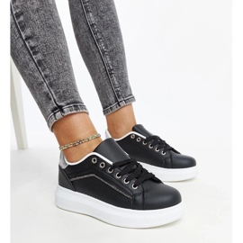 D/GMR Fekete tornacipő dekoratív Perica strasszokkal 1