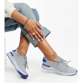 Szürke szövetből készült Cross Jeans női tornacipő 2