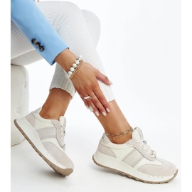 Szürke bőr tornacipő a Nahas-tól 1