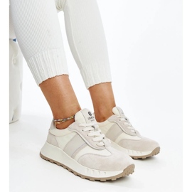 Szürke bőr tornacipő a Nahas-tól 2