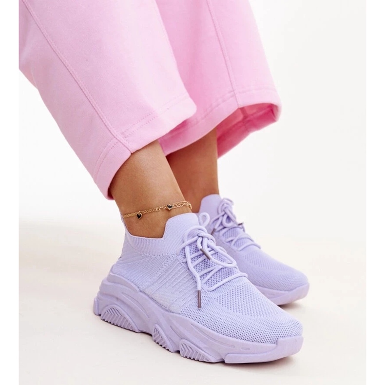 Lila tornacipő masszív Kassi talppal 1