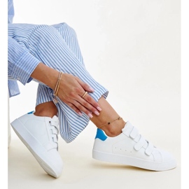 Samala fehér és kék tépőzáras tornacipő 2 Samala fehér és kék tépőzáras tornacipő 2