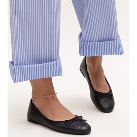 Fekete balettlapos masnival és bőrbetéttel, Rosalytól 1