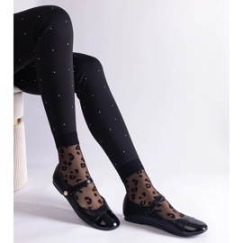 D/CEO Fekete balett lapos patentos orrral, Jaures tépőzárral rögzítve 1