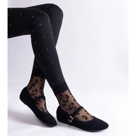 D/CEO Fekete balett lapos matt felülettel, Longhola csattal rögzítve 1 D/CEO Fekete balett lapos matt felülettel, Longhola csattal rögzítve 1