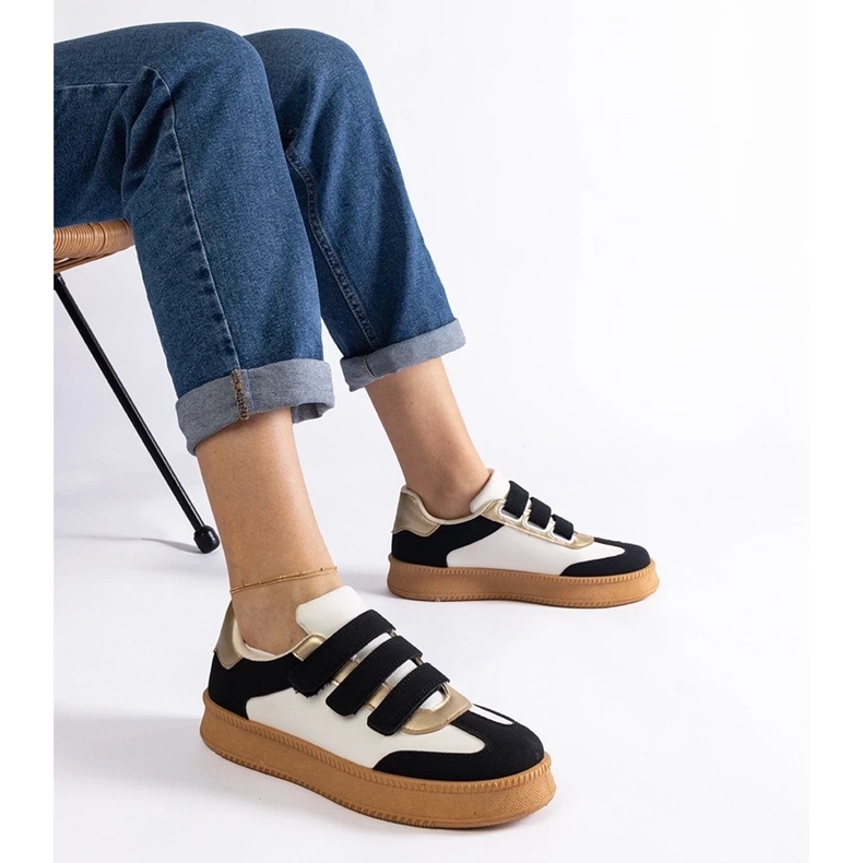 D/CEO Mena fekete tornacipő tépőzáras rögzítéssel 1