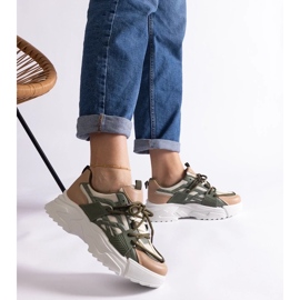 D/CEO Zöld és bézs színű női tornacipő Alva 2