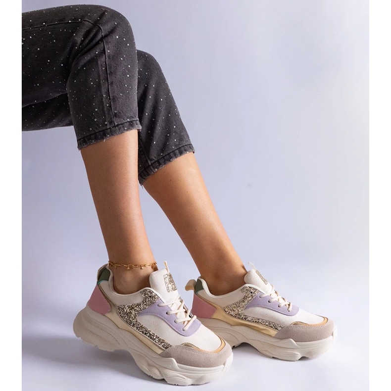 D/CEO Többszínű tornacipő csillogó Clorinda betétekkel sokszínű 2