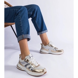 D/CEO Anyag cipők cipők elayne arany betétekkel aranysárga 2