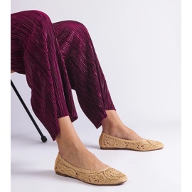 D/CEO Salinela bézs színű fonott balettlapok 1