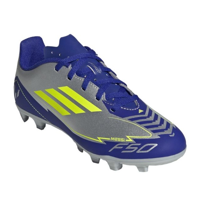 Adidas F50 Club FG/Mg Messi IH0926 labdarúgó cipő kék 1