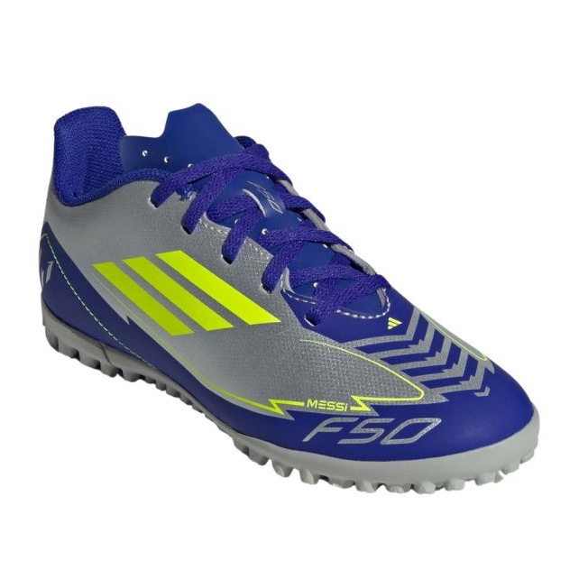 Adidas F50 Club Messi TF IH0923 Ezüstkék labdarúgó cipő 1